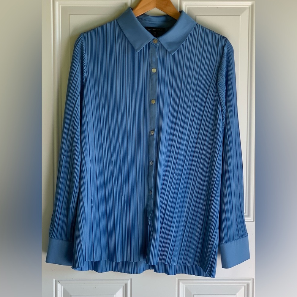 Saks Fifth Avenue Blue Blouse